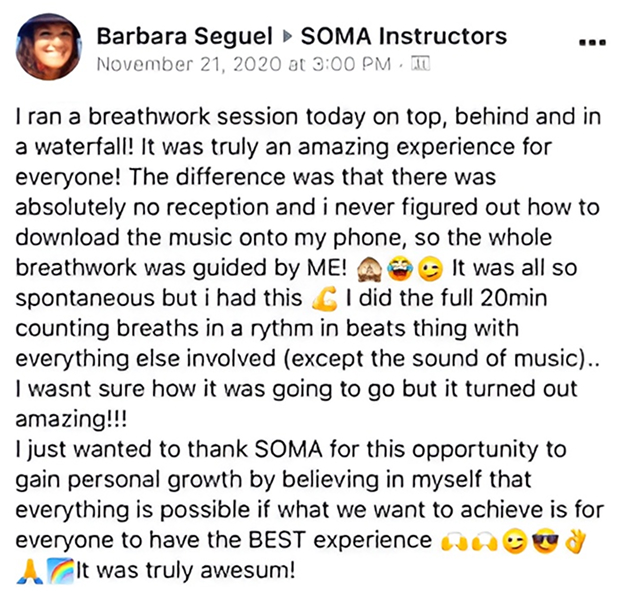 SOMA Breath Testimonial Barbara Seguel 2