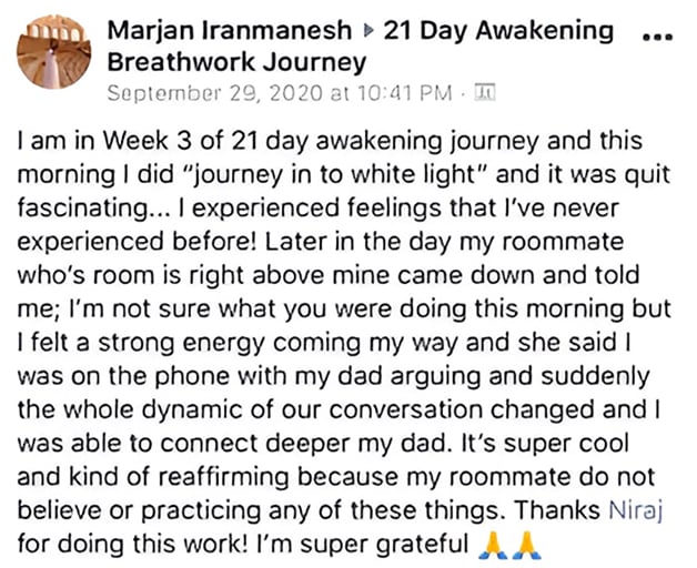 SOMA Breath Testimonial Marjan Iranmanesh